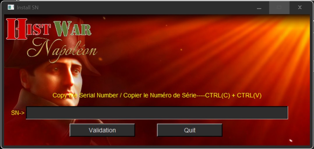 Installation HistWar : Napoléon